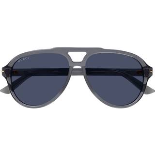 Gucci GG1443S 005 58 Solbriller Mænd Grå - Grey - 58mm