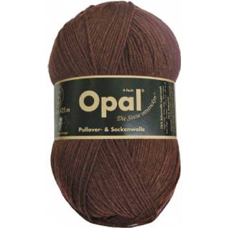 Opal Uni 4-trådet garn 5192 Mørkebrun Indhold: 75% Ren ny uld, 25% Polyamid Vægt/længde: 100 g = ca. 425 meter Anbefalede pinde: 2,5 mm Strikkefasthed: 10 x 10 cm = 30 m x 42 p Kan vaskes i vaskemaskine, uldvask max 40°C / Tørres fladt.