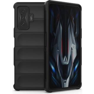 Xiaomi Poco F4 GT Fleksibelt Plastik Bagside Cover - Sort