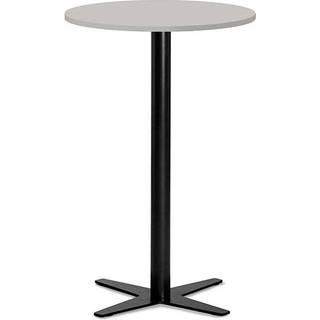 Bord Amy Ø650 H1050 mm, Lys grå laminat Sort understel