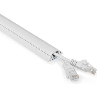 Nedis Kabelkanal, 50cm, max kabeltykkelse 1,2cm - Hvid