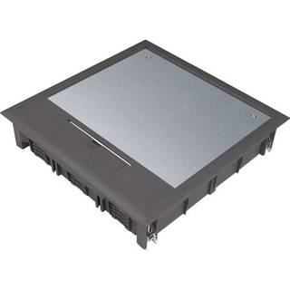 Hager Gulvboks q12 for 5MM lågdybde sort