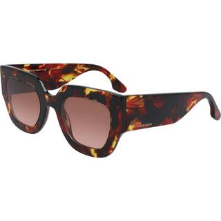 Victoria Beckham Kvinde VB606S 609 Solbriller Acetat Havana Rød Firkantet Normal Fotokromatisk