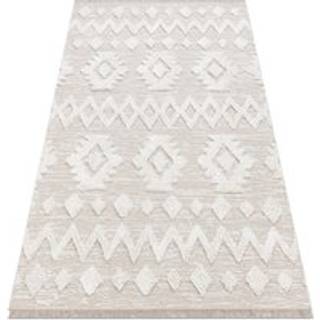 Tæppe MOROC 22319 økologiske, EKO SISAL romber boho - strukturel beige / fløde 117x170 cm