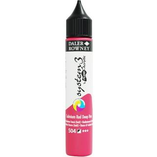 System 3 Fluid Acrylic - 29,5ml. Cadium Red Deep