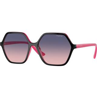 Vogue Briller VO5361S 3009I6 55 Solbriller Kvinder Black - Black Fuchsia - 55mm