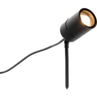 Smart moderne pigspot sort IP44 inkl. wifi GU10 - Solo