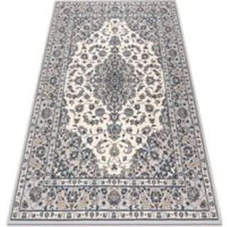 Tæppe NAIN Ramme ornament 7335/51935 beige / marineblå blå 80x150 cm