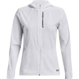 Jakke med hætte Under Armour UA OutRun the Storm Jkt-WHT 1377043-100 Størrelse XS