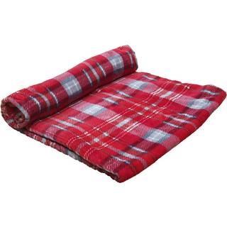 Fleece plaid "KARELI" red, 100 x 150 cm