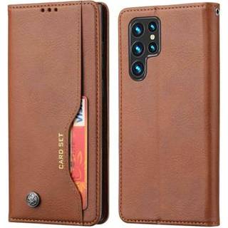 Card Set Series Samsung Galaxy S23 Ultra 5G Pung Taske - Brun