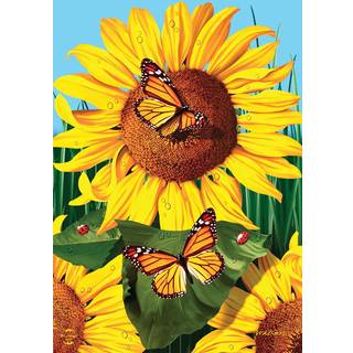 Sunflower Field Summer Garden Flag sommerfugle blomster 12,5 """" x 18 """" Briarwood Lane