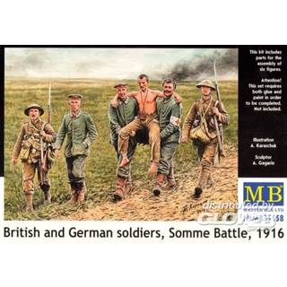 British and German soldiers,Somme Battle