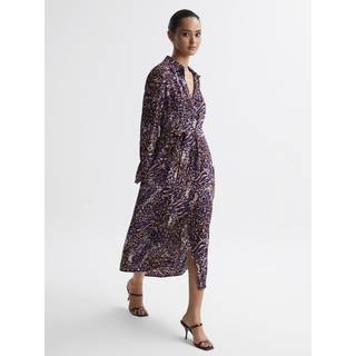 Reiss Tabitha Dyreprint Midi KjoleEU 34 (UK 6)