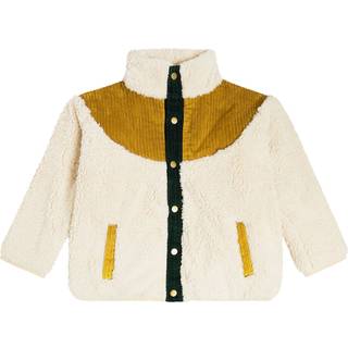 Louise Misha Ayser paneled fleece and corduroy jacket - white - Y 8