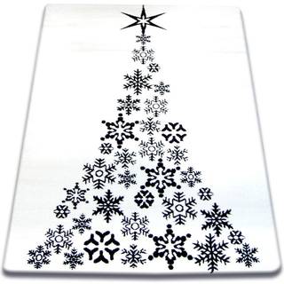 Tæppe XMAS - F792 fløde/sort 80x150 cm