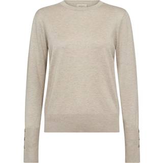 Freequent Pullover - FQKatie Finstrikket Beige Str. S Freequent.dk