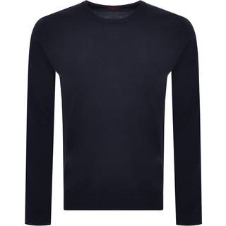 HUGO Herren Pullover blau unifarben