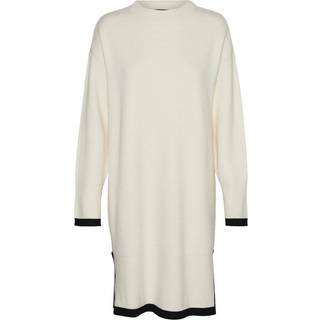 VERO MODA dame kjole VMSABA - Birch W BLACK CONTRAST - L