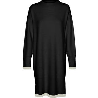 VERO MODA dame kjole VMSABA - Black W BIRCH CONTRAST - S