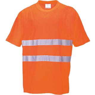 Bomulds komfort t-shirt - Orange (Størrelse: XXL)