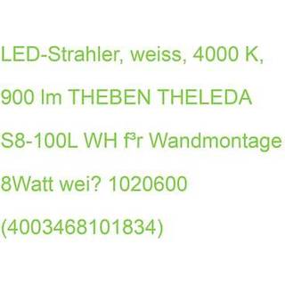 Theben udendørs LED-væglampe theLeda S8-100L, hvid, 4000 K