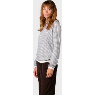 Klitmøller W Silje Knit striktrøje Cream/Navy 2XL