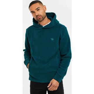 Threadbare Threadbare Green Microfleece Overhead Hoodie