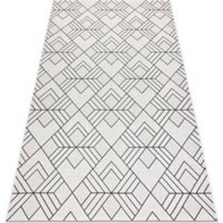 Sisaltæppe SISAL FLAT 48731960 Firkanter, rhomber, geometrisk fløde / grå 80x150 cm