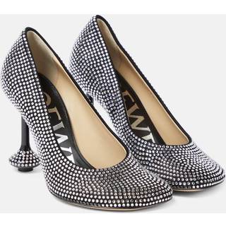 Loewe Toy embellished suede pumps - black - EU 35