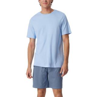 Schiesser Fine Interlock Short Pyjamas - Lightblue - 54
