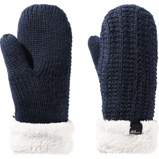 Jack Wolfskin Women's Highloft Knit Mitten Night Blue, S