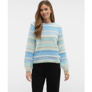 VERO MODA dame sweater VMNEWEMBRACE - Dutch Canal W.SILT GREEN/BIRCH/CLEARWATER/BONNIE B - S