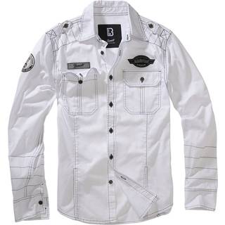 Brandit Luis Vintage Shirt Long Sleeve White 3XL