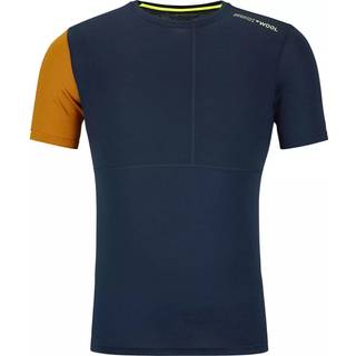 Ortovox 185 Rock'N'Wool Short Sleeve Merino undertøj Herrer størrelse M farve blå