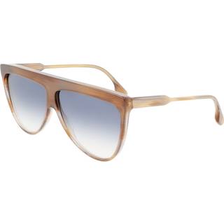 Victoria Beckham Kvinde VB619S 773 Solbriller Acetat Brun Blå Firkantet Normal Fotokromatisk