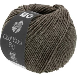 Lana Grossa Cool Wool Big/Mélange garn - merinould Mørk Brun meleret 1622