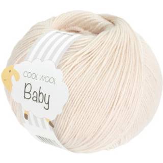 Lana Grossa Cool Wool Baby 323 Musling Indhold:100% ren ny, ekstrafin merinould Vægt/Længde: 50 g = ca. 220 meter Anbefalede pinde: 2.50-3.00 mm Strikkefasthed: 10 x 10 cm = 28 m x 39 p Vask:Finvask 30º/ Tørres fladt.
