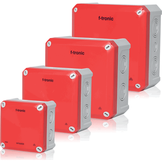 F-tronic Membrandåse 85x85x54mm rød/grå