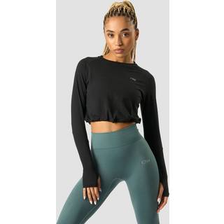 Define Cropped Adjustable Long Sleeve Black