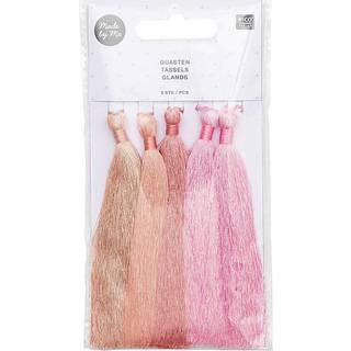 Quasten fein 9cm 5 Stück - Rosa