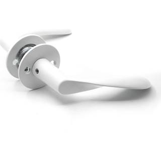 d line Arne Jacobsen dørgreb 97 mm med rosetter, CC30, Hvid RAL 9016