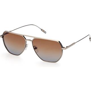 Ermenegildo Zegna EZ0207 09F 58 Solbriller Mænd Guld - Anthracite Opal Gold - 58mm