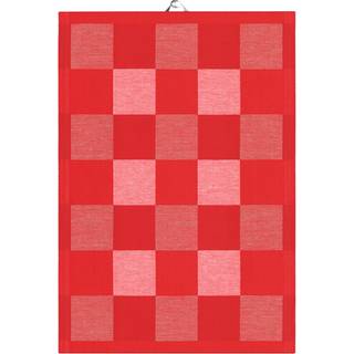 Ekelund Linneväveri Schack viskestykke rød 70x50 cm