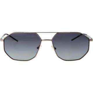 Emporio Armani EA2147 30454L 58 Solbriller Mænd Silver - Matte Silver - 58mm