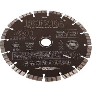 Ironside 201184 Diamantskæreskive 230 x 22,23 x 2,6 x 10 mm