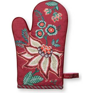Grillhandske fra PIP STUDIO - FLOWER FESTIVAL DARK PINK