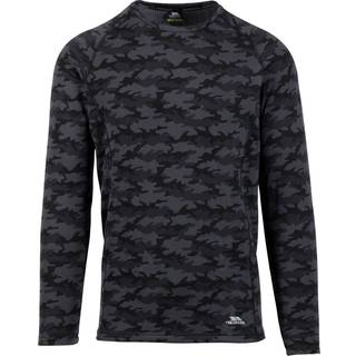 Trespass arno - male base layer top DARK GREY M