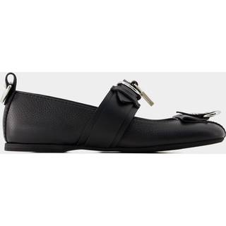 JW Anderson Lock leather ballet flats - black - EU 35