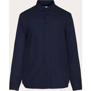 KnowledgeCotton Apparel Harald Small Owl Regular Oxford Shirt Total Ec
